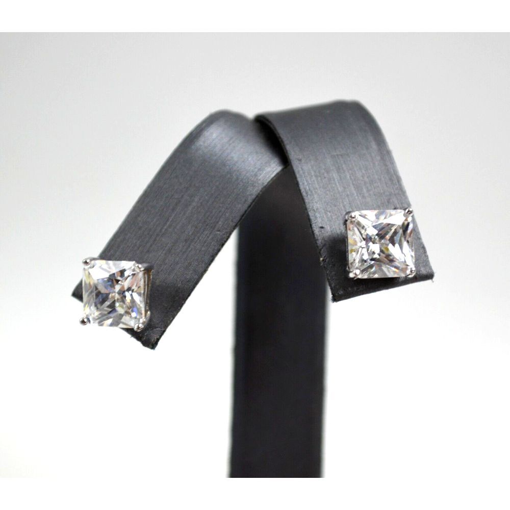 Vintage Silver‎ Tone Stud Pierced Earrings FZN 925 CN